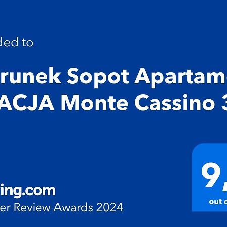 Kierunek Sopot Apartament Gracja Monte Cassino 36 Exteriör bild